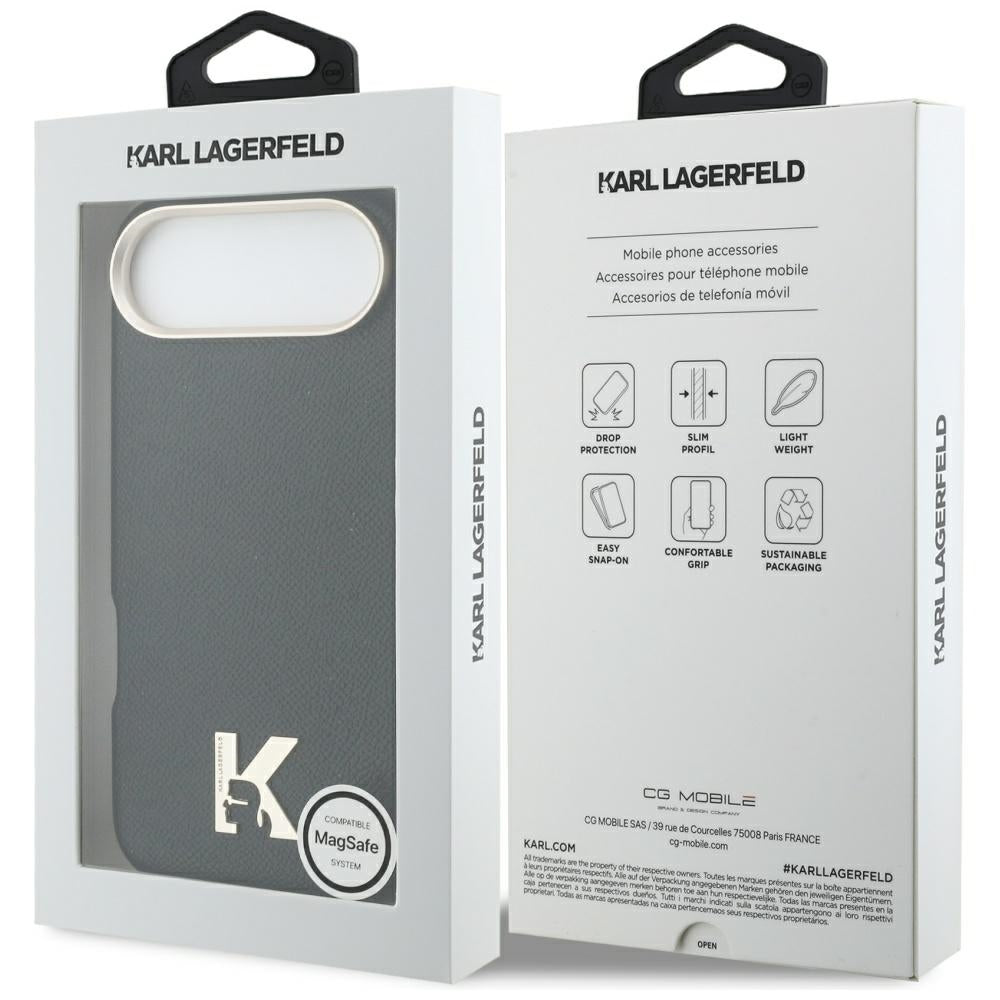Karl Lagerfeld Karl Head Logo MagSafe Case til iPhone Air - sort