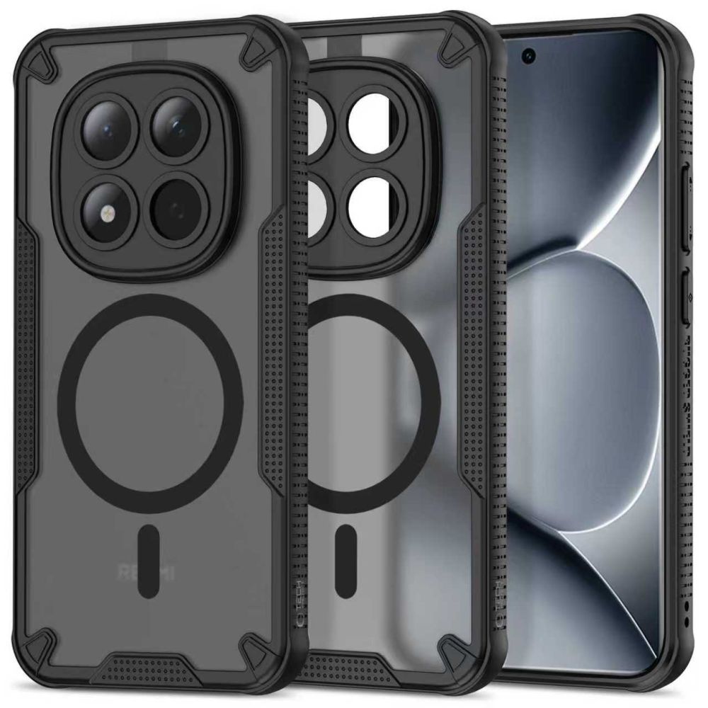 Tech-Protect Rugged Shield MagSafe-hylster til Xiaomi Poco M8 Pro / Xiaomi Redmi Note 15 Pro + 5G - sort