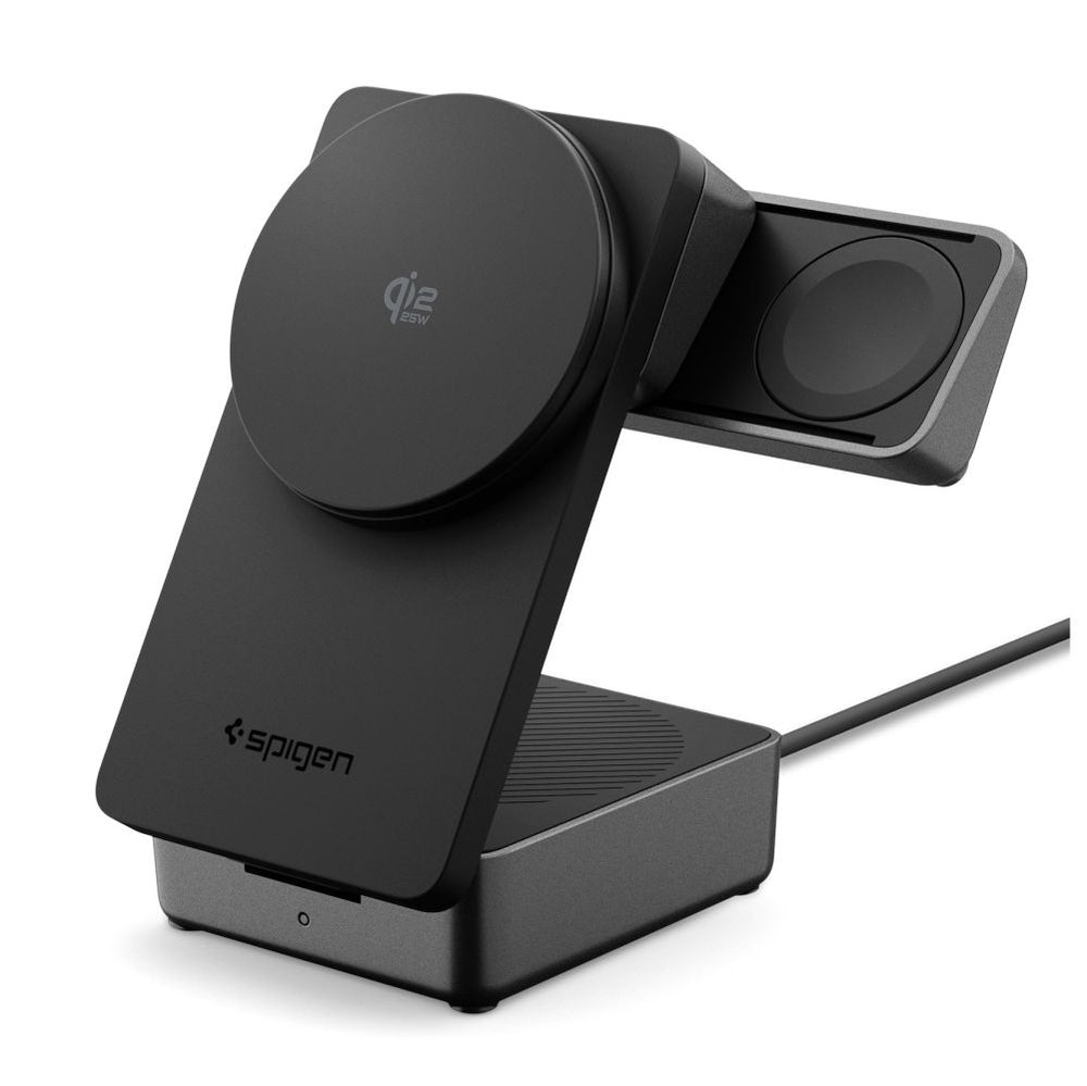 Spigen Essential Qi2.2 25W 3in1 MagSafe magnetisk trådløs oplader - sort