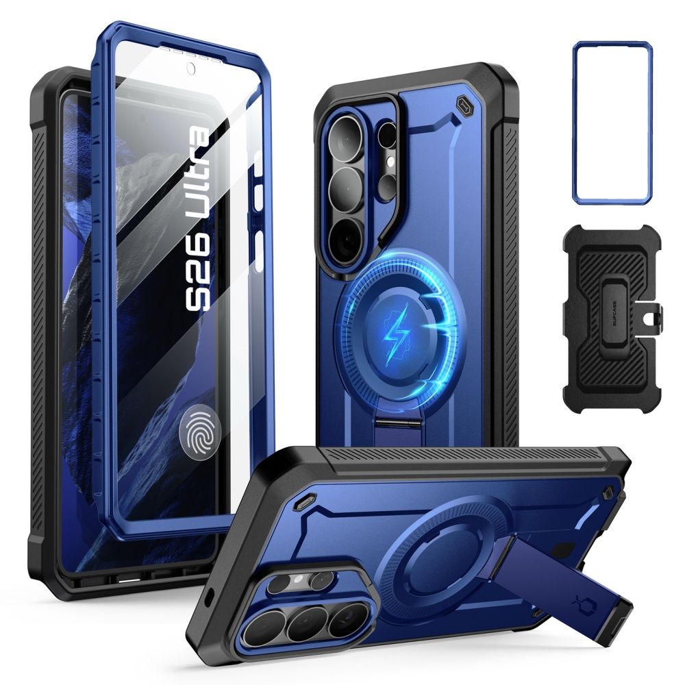 Supcase Unicorn Beetle Pro Mag MagSafe 2-set Case til Samsung Galaxy S26 Ultra - sort og marineblå