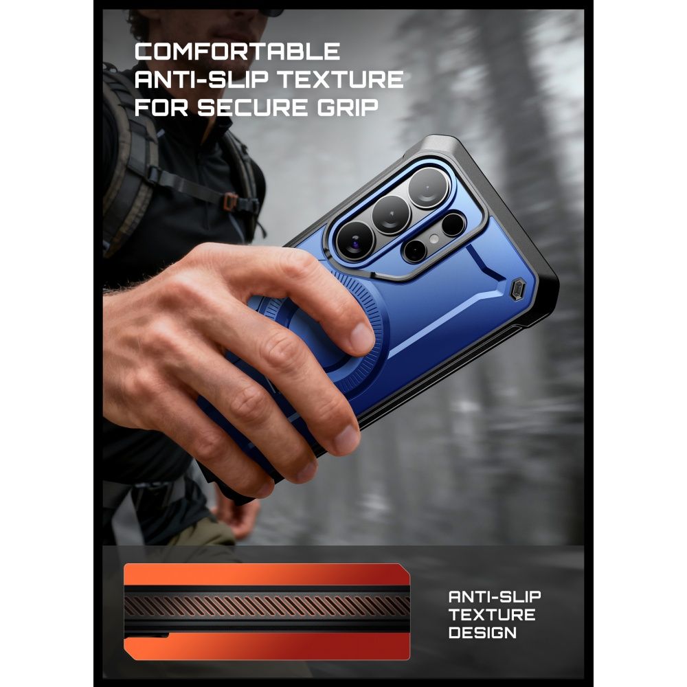 Supcase Unicorn Beetle Pro Mag MagSafe 2-set Case til Samsung Galaxy S26 Ultra - sort og marineblå