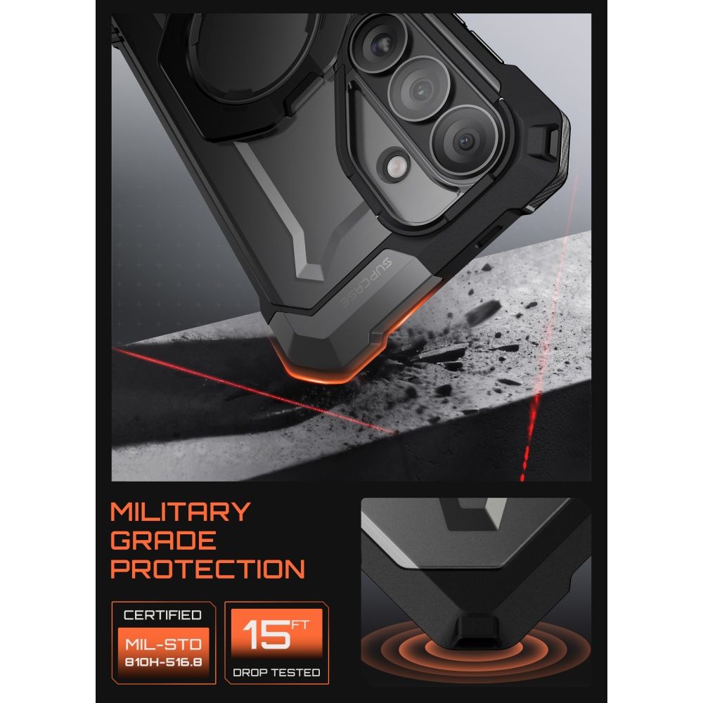 Supcase UB Grip Mag MagSafe Case til Samsung Galaxy S26 - sort