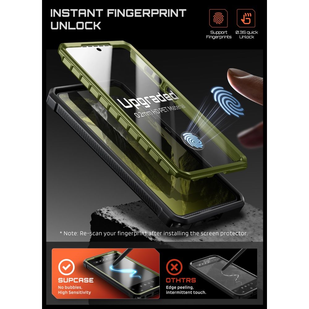 Supcase Unicorn Beetle Pro Mag MagSafe 2-Set Case til Samsung Galaxy S26 Ultra - Grøn og sort