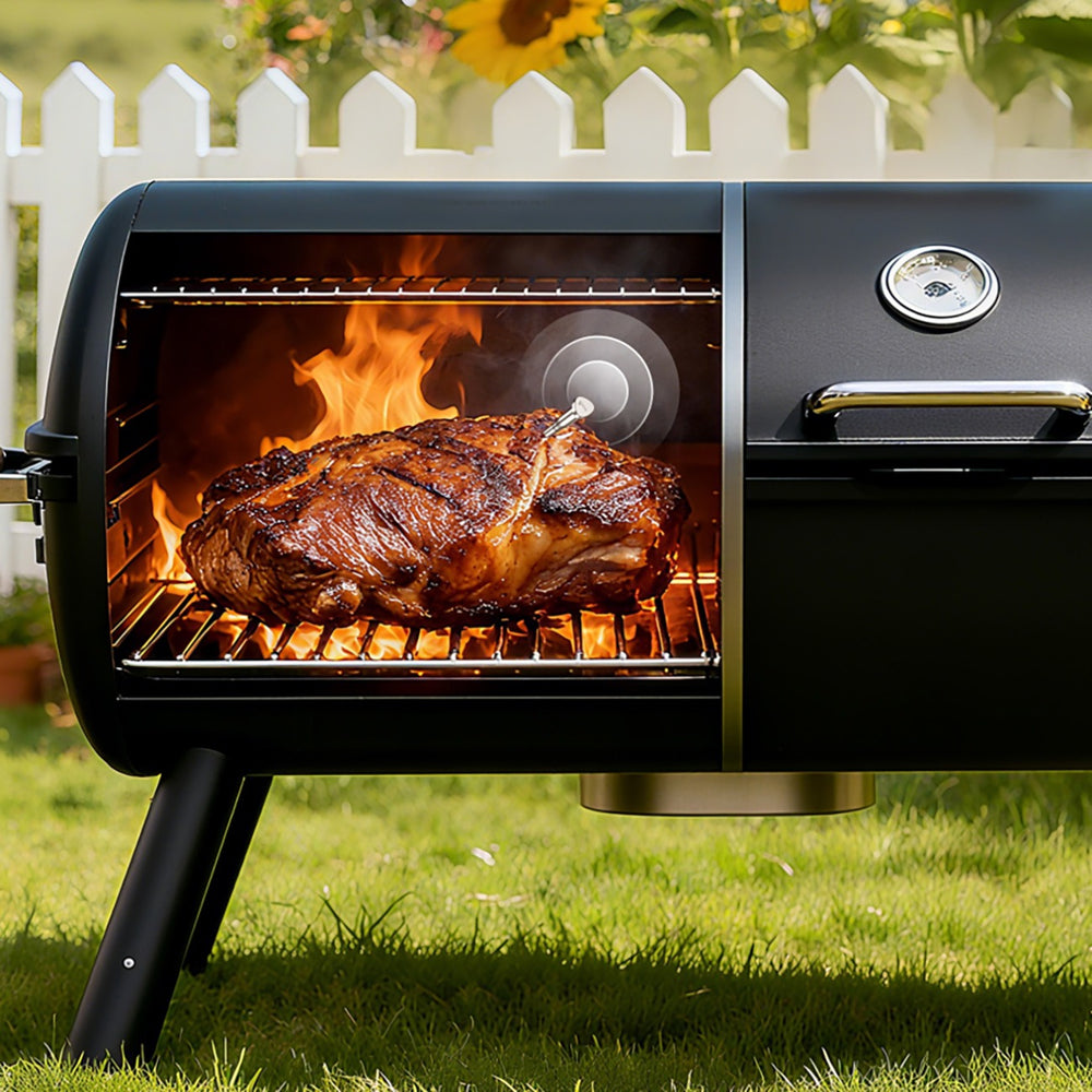 Meatmeet X Pro Kitchen Thermometer with Bluetooth/WiFi App for Grill, Oven, Smoker - Black