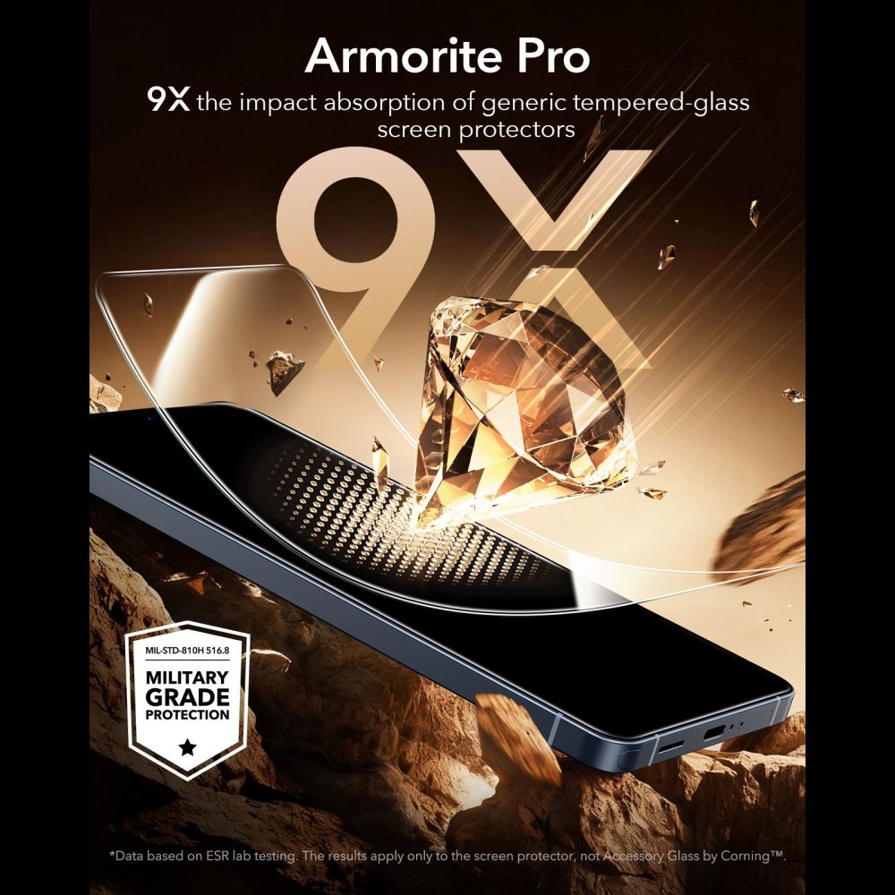 ESR UltraFit Armorite Pro tempereret glas til Samsung Galaxy S26 Ultra
