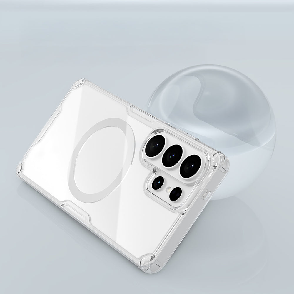 Nillkin Nature TPU Pro Case Kompatibel med MagSafe til Samsung Galaxy S26 Ultra - Hvid