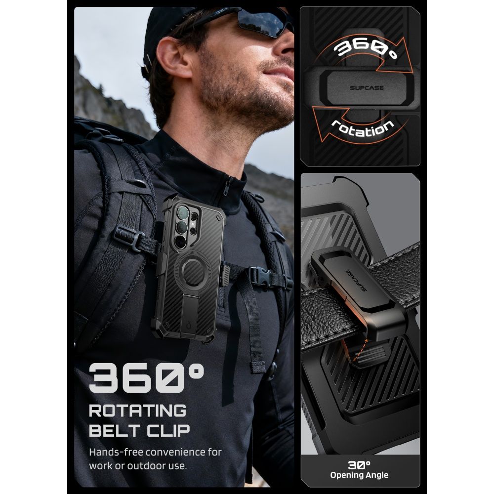 Supcase Unicorn Beetle Pro Mag MagSafe 2-Set Case til Samsung Galaxy S26 Ultra - sort
