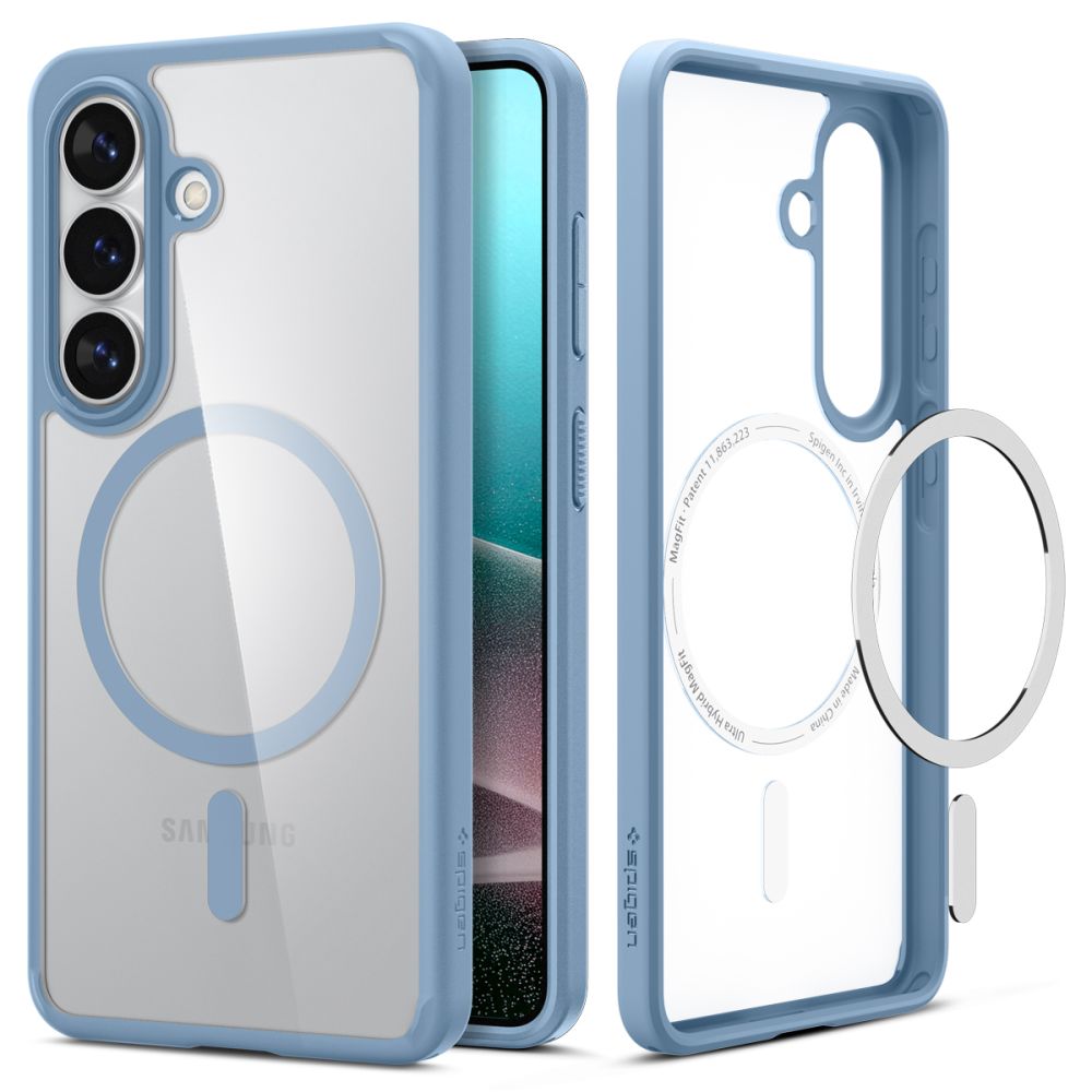 Spigen Ultra Hybrid Mag MagSafe Case til Samsung Galaxy S26 - Clear Blue