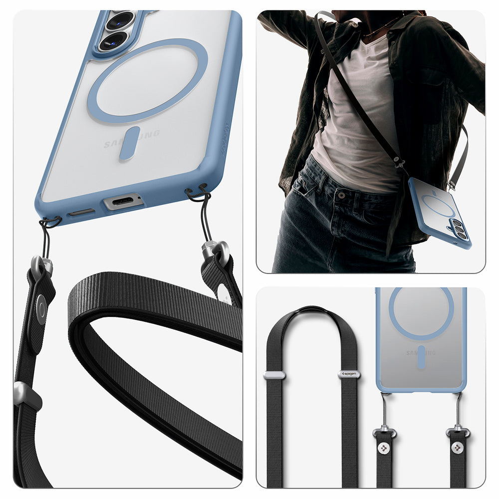 Spigen Ultra Hybrid Mag MagSafe Case til Samsung Galaxy S26 - Clear Blue