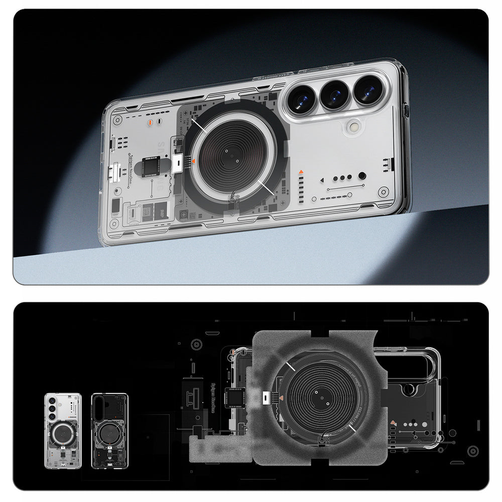 Spigen Ultra Hybrid Mag MagSafe Case til Samsung Galaxy S26 Neo One - Gennemsigtig