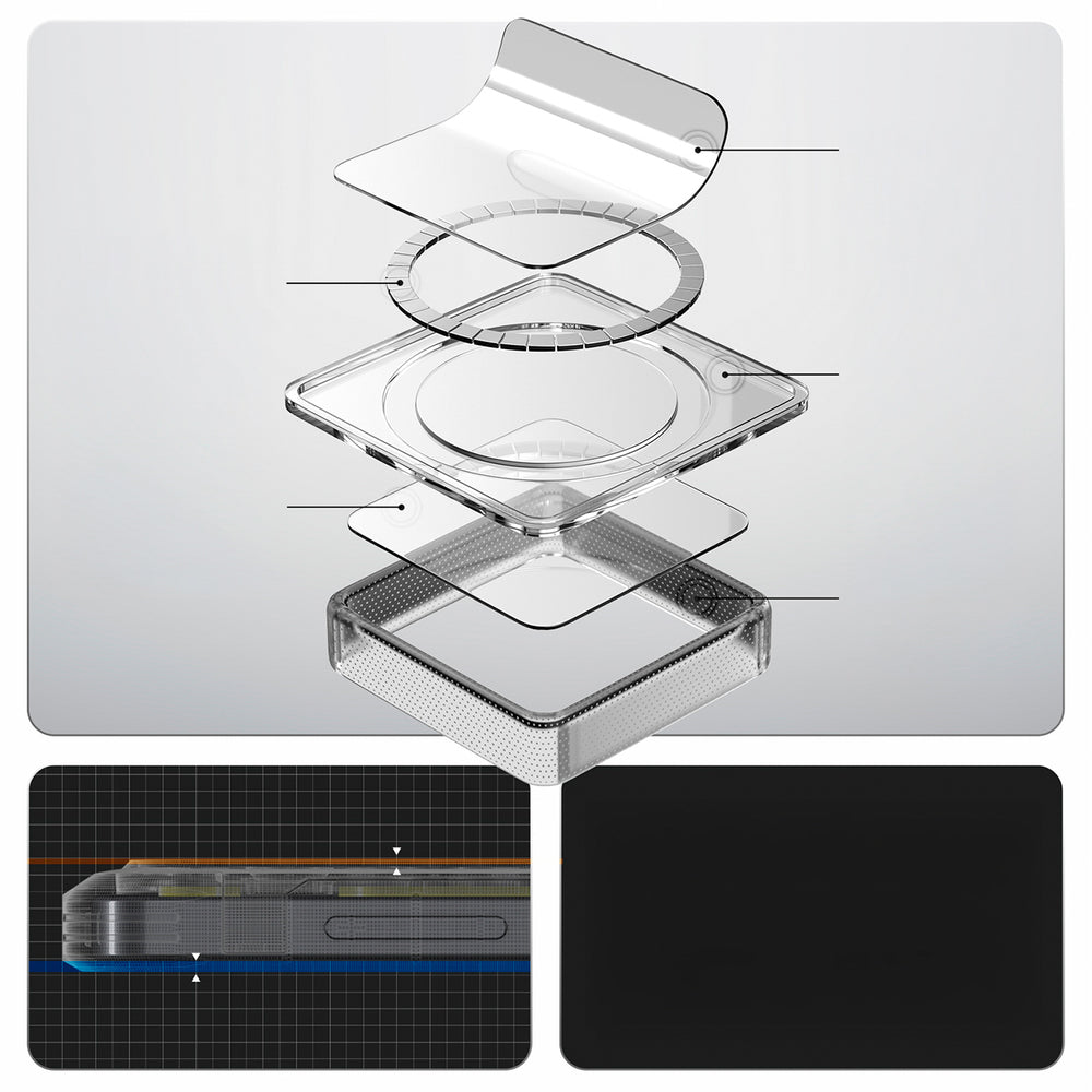 Spigen Ultra Hybrid Mag MagSafe Case til Samsung Galaxy S26 Neo One - Gennemsigtig