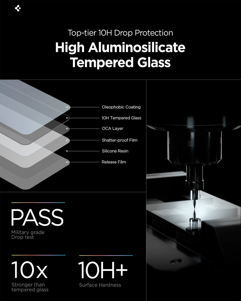 Spigen Glas.Tr Ez Fit Pro HD Privacy Glass 2-pakke til Samsung Galaxy S26