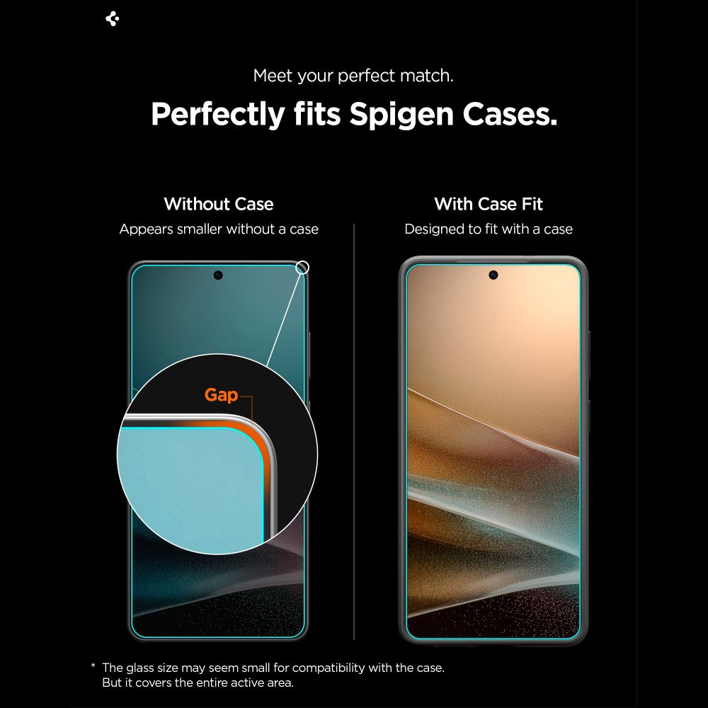 Spigen Glas.Tr Ez Fit Pro HD tempereret glas 2-pakke til Samsung Galaxy S26