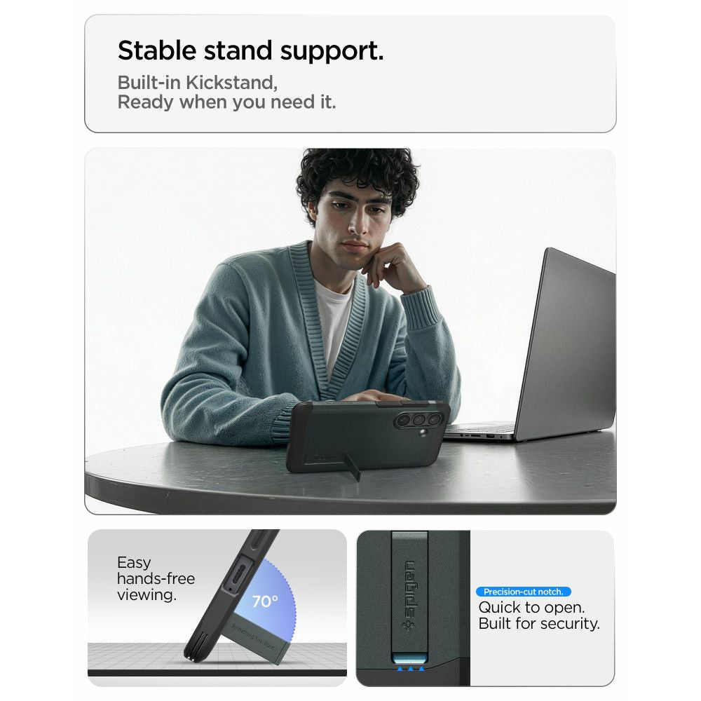 Spigen Tough Armor Mag MagSafe Case til Samsung Galaxy S26+ - Grøn