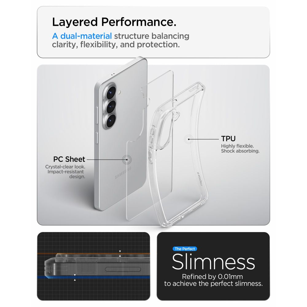 Spigen Ultra Hybrid Case til Samsung Galaxy S26+ - Gennemsigtig