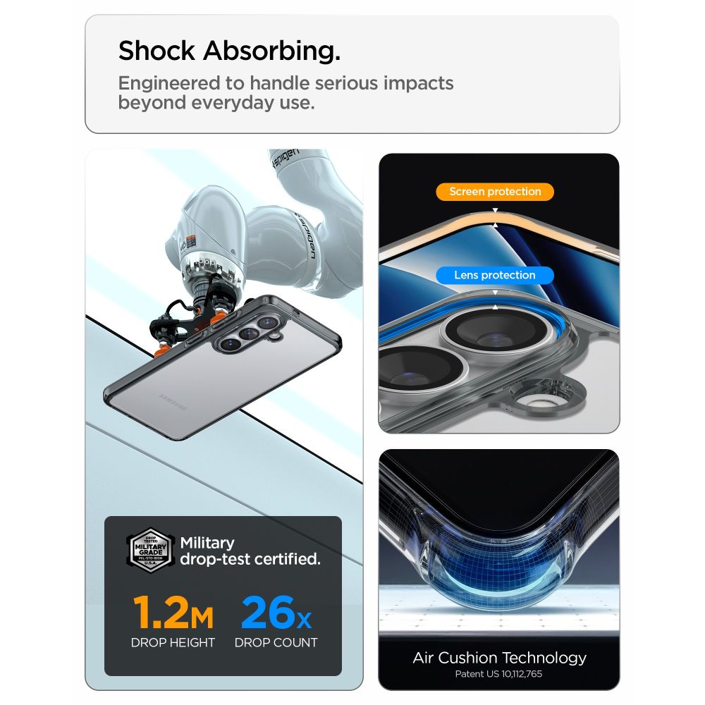 Spigen Ultra Hybrid Case til Samsung Galaxy S26+ - Halvt gennemsigtigt