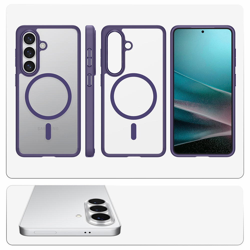 Spigen Ultra Hybrid Mag MagSafe Case til Samsung Galaxy S26+ - Clear Navy Blue