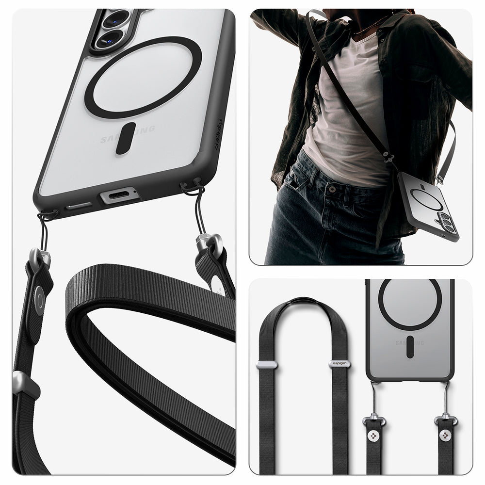 Spigen Ultra Hybrid Mag MagSafe Case til Samsung Galaxy S26+ - Clear Black