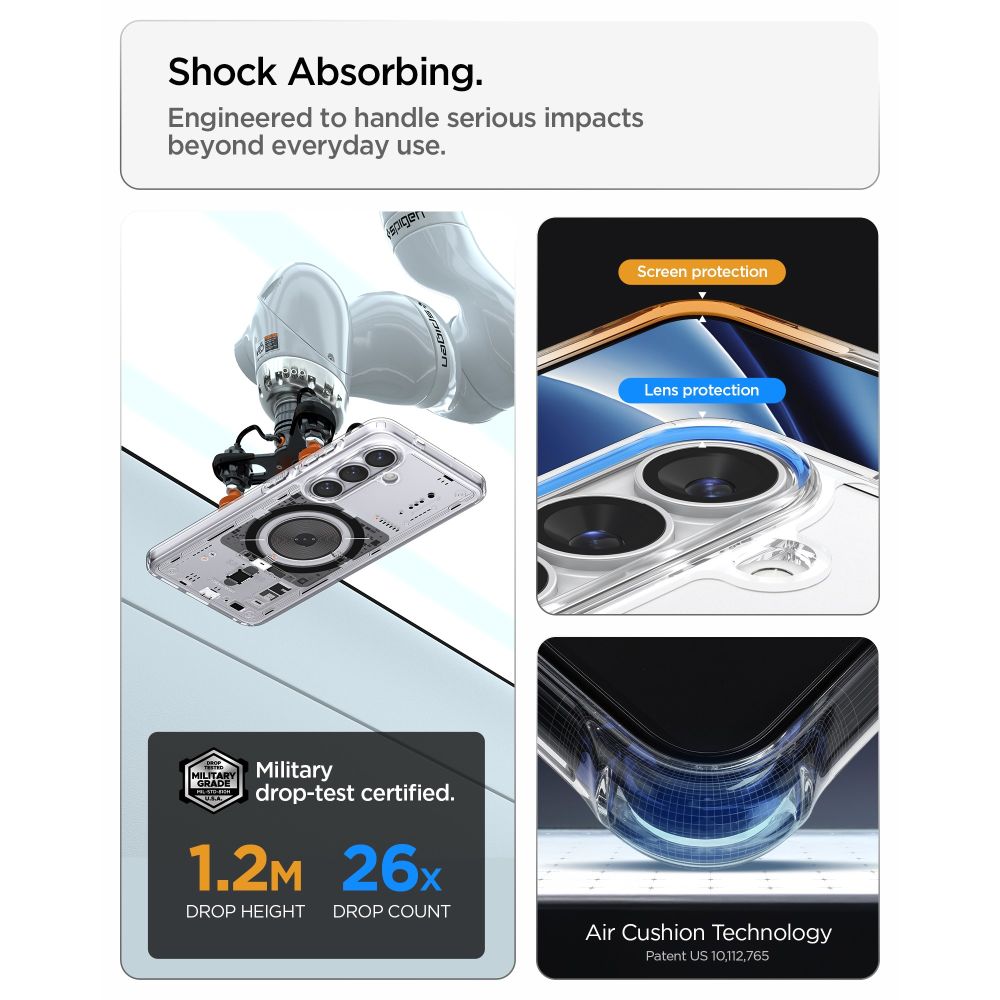 Spigen Ultra Hybrid Mag MagSafe Case til Samsung Galaxy S26+ Neo One - Gennemsigtig