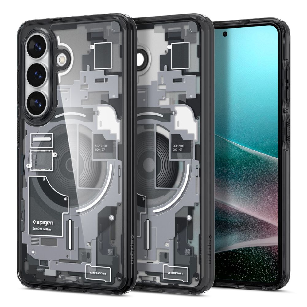 Spigen Ultra Hybrid Mag MagSafe Case til Samsung Galaxy S26+ Zero One - Clear Black