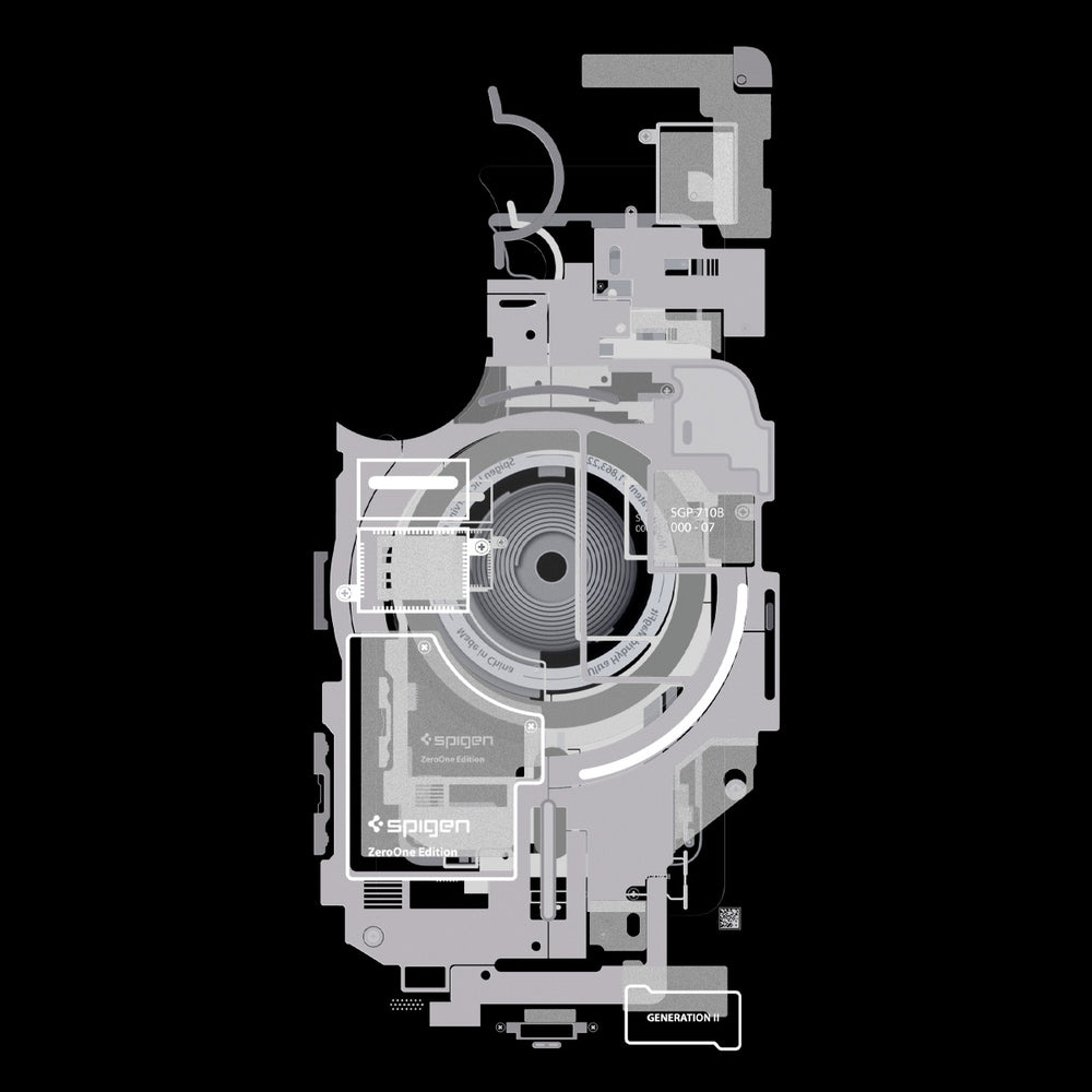 Spigen Ultra Hybrid Mag MagSafe Case til Samsung Galaxy S26+ Zero One - Klar og hvid