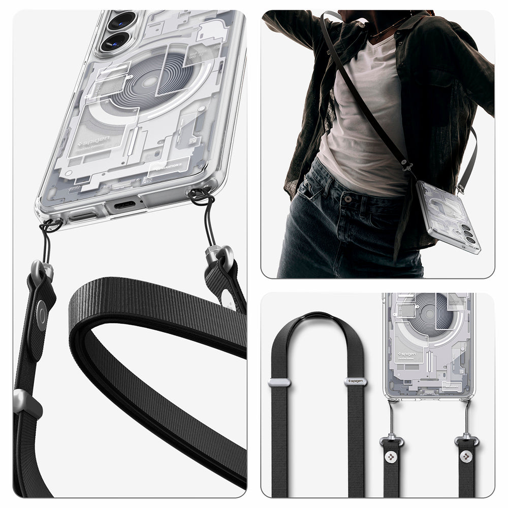 Spigen Ultra Hybrid Mag MagSafe Case til Samsung Galaxy S26+ Zero One - Klar og hvid