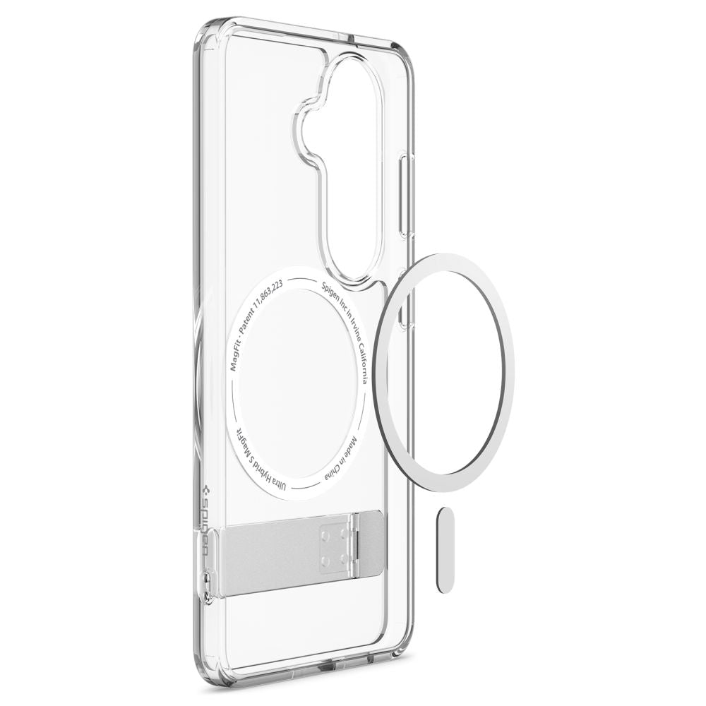 Spigen Ultra Hybrid S Mag MagSafe Case til Samsung Galaxy S26+ - Klar og hvid