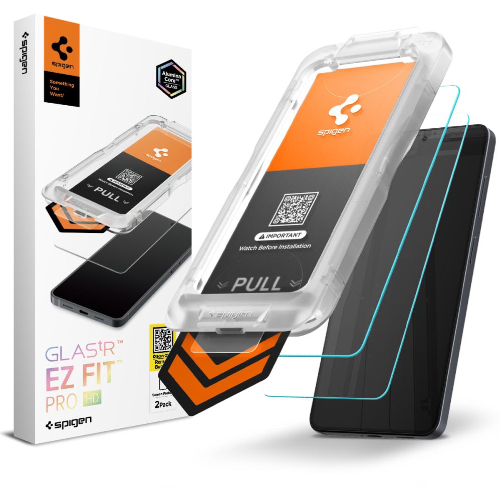 Spigen Glas.Tr Ez Fit Pro HD tempereret glas 2-pakke til Samsung Galaxy S26+