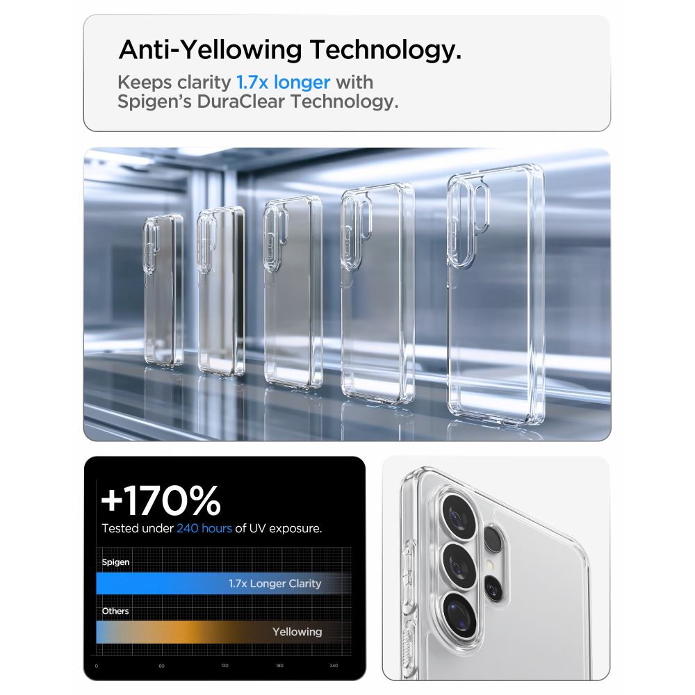 Spigen Ultra Hybrid Case til Samsung Galaxy S26 Ultra - Gennemsigtig