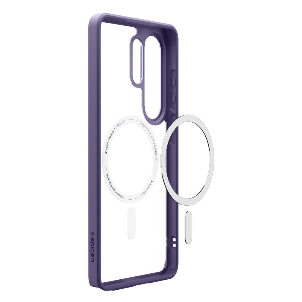Spigen Ultra Hybrid Mag MagSafe Case til Samsung Galaxy S26 Ultra - Clear Navy Blue