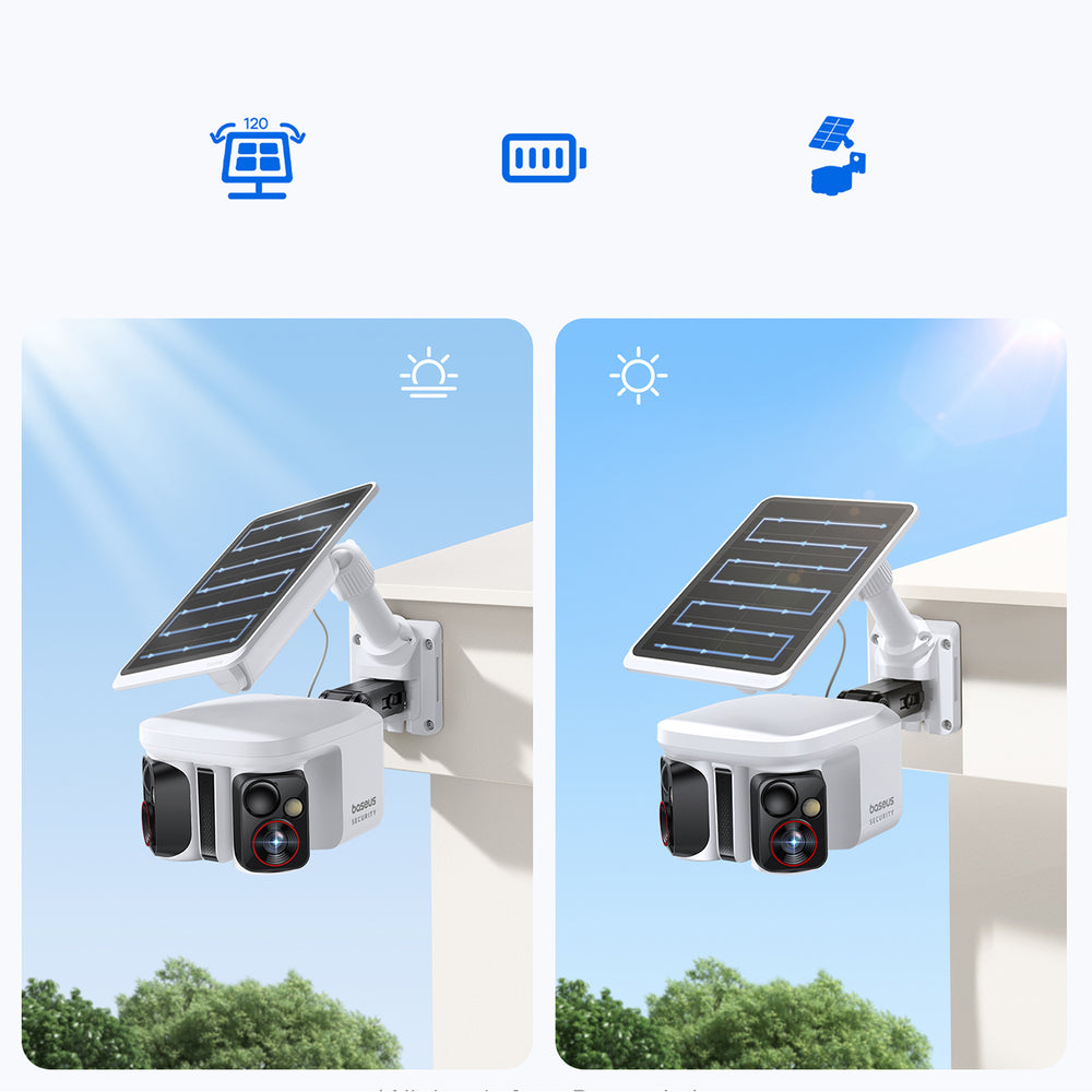 Baseus Security X1 Pro Dual Camera 3K Outdoor Camera - White