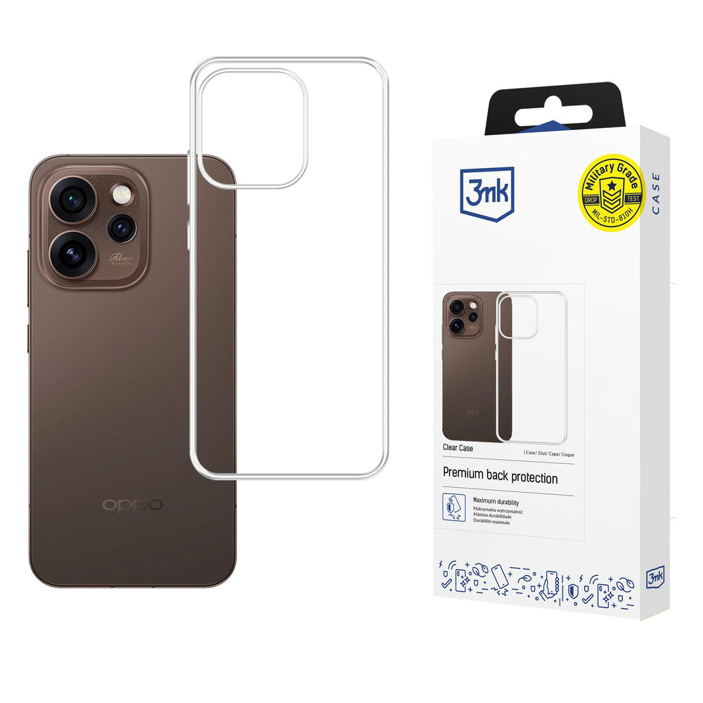3mk Clear Case til Oppo Reno 15 Pro 5G (CPH2813) - gennemsigtig
