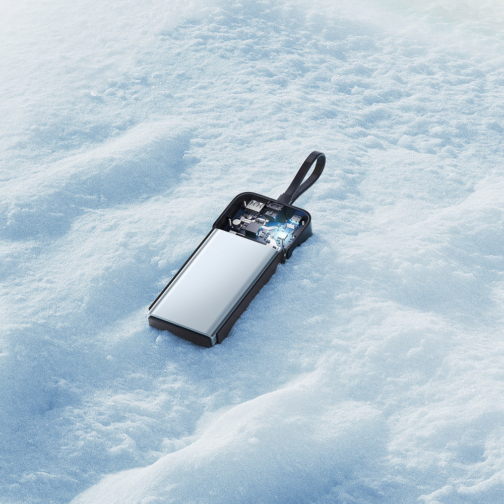 Cuktech LPB200N 40W 20000mAh Powerbank med integreret kabel - Grå