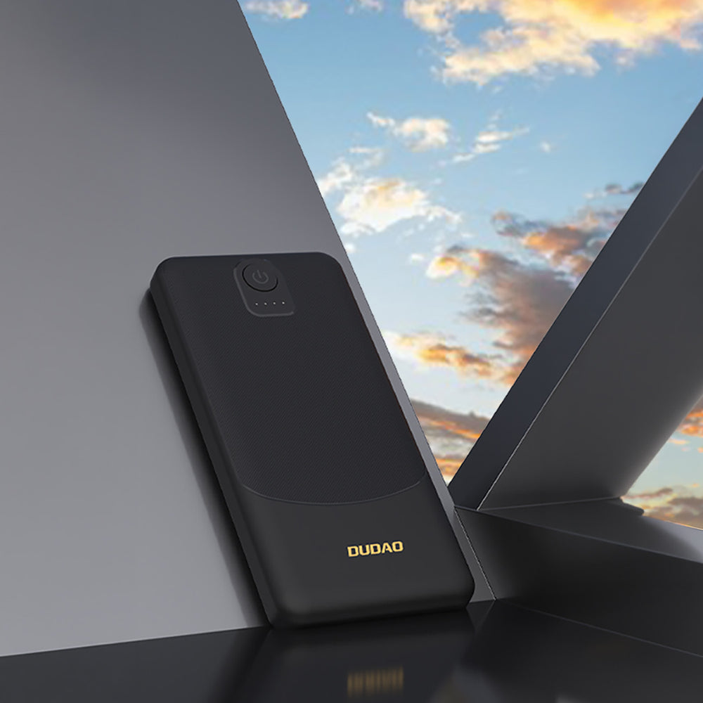 Dudao K10Pro Power Bank 2.4A 20000mAh 2 x USB-A - sort