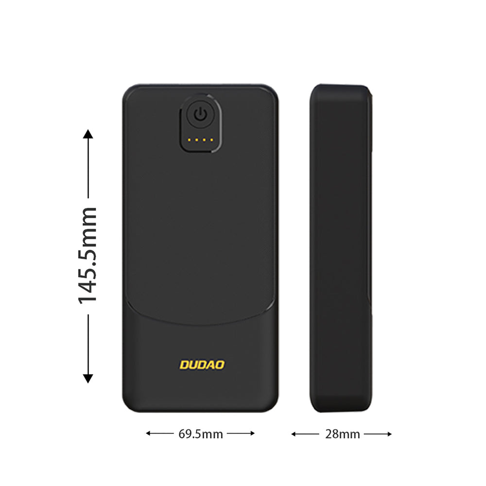 Dudao K10Pro Power Bank 2.4A 20000mAh 2 x USB-A - sort