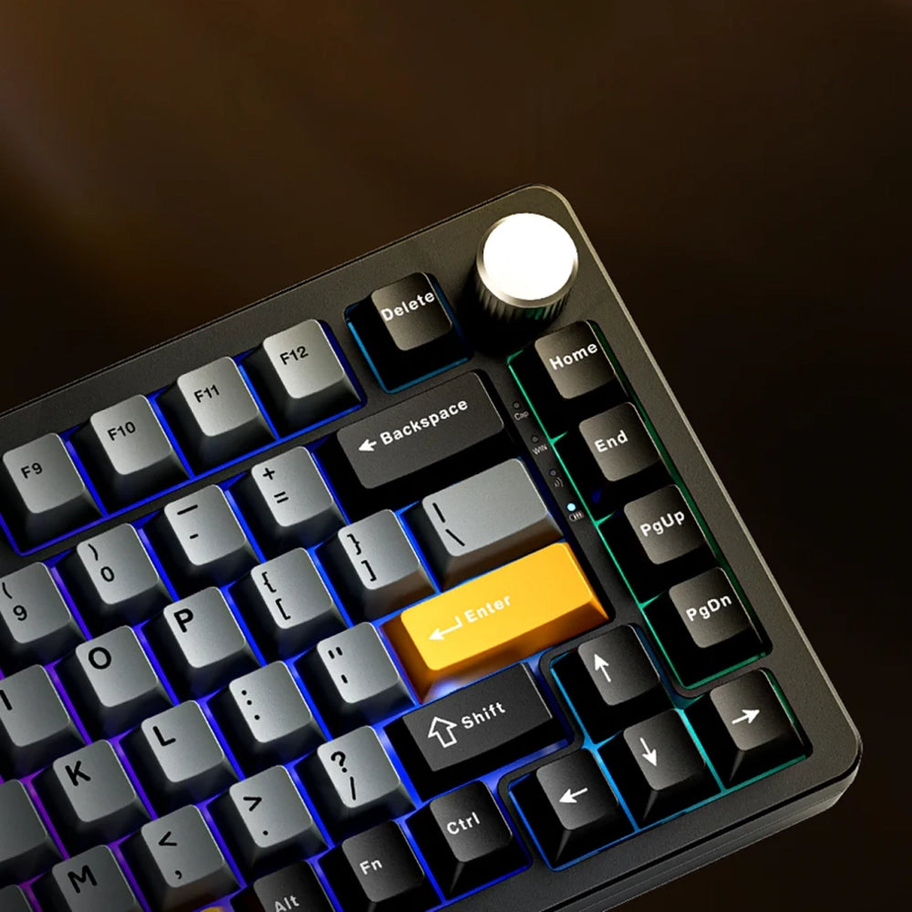 Machenike K600-B82W Wireless Mechanical Backlit Gaming Keyboard GR Silver Switch - Black