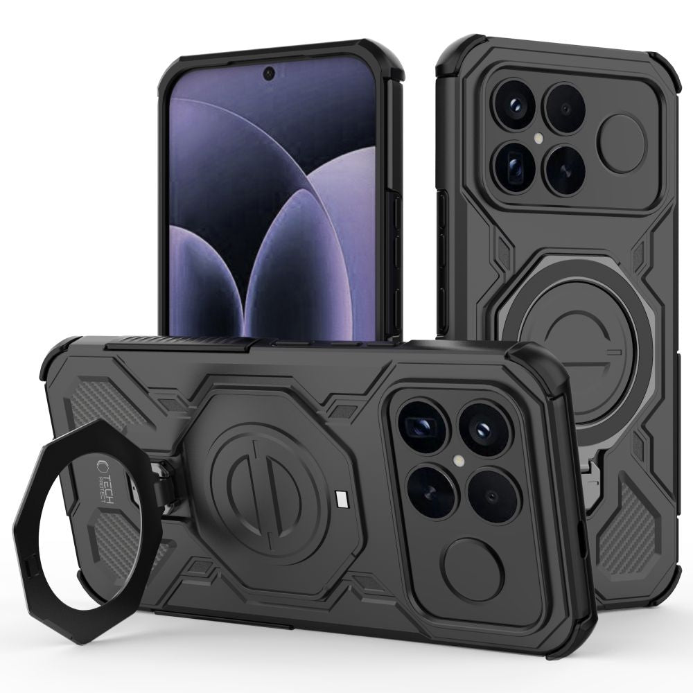 Tech-Protect TacticStand MagSafe-kasse til Xiaomi Poco F8 Ultra - sort