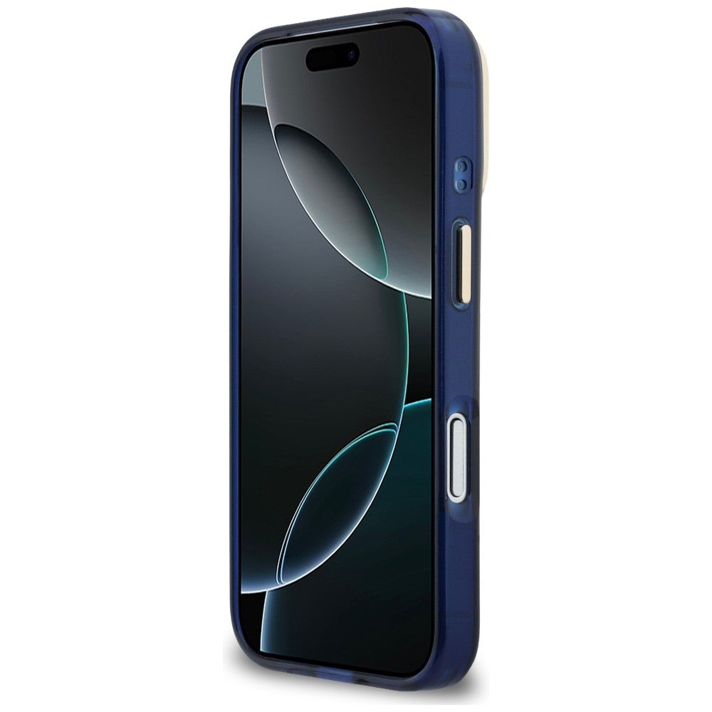 Gæt IML 4G Script Metal Case til iPhone 17 Pro - Blå