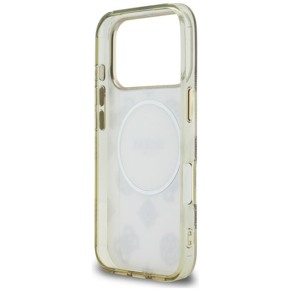 Guess IML Peony Dot MagSafe Case til iPhone 17 Pro - Beige