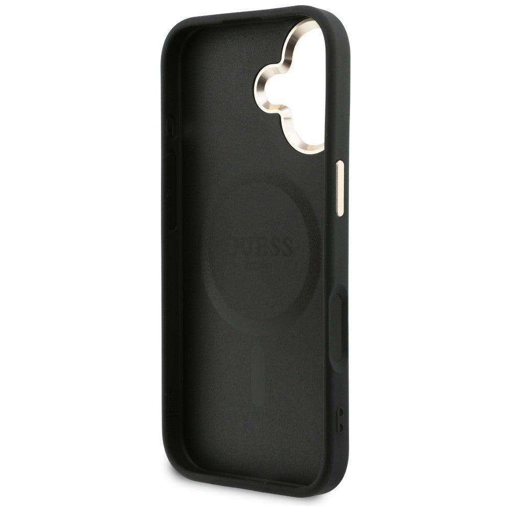 Guess perforeret 4G MagSafe-fodral til iPhone 17 - sort