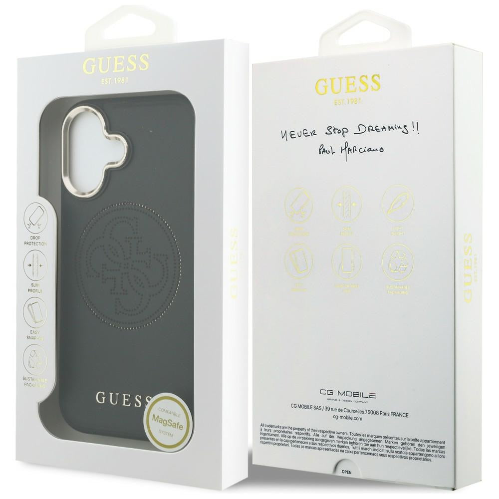 Guess perforeret 4G MagSafe-fodral til iPhone 17 - sort