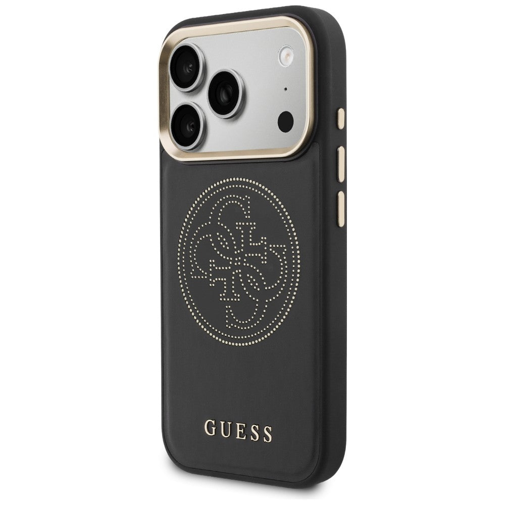 Guess perforeret 4G MagSafe-fodral til iPhone 17 Pro - sort