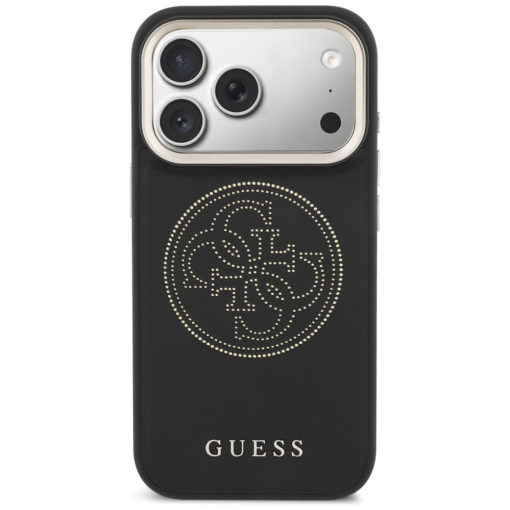 Guess perforeret 4G MagSafe-fodral til iPhone 17 Pro - sort