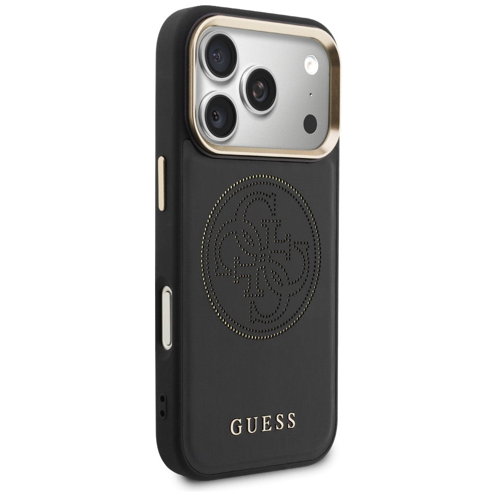 Guess perforeret 4G MagSafe-fodral til iPhone 17 Pro - sort