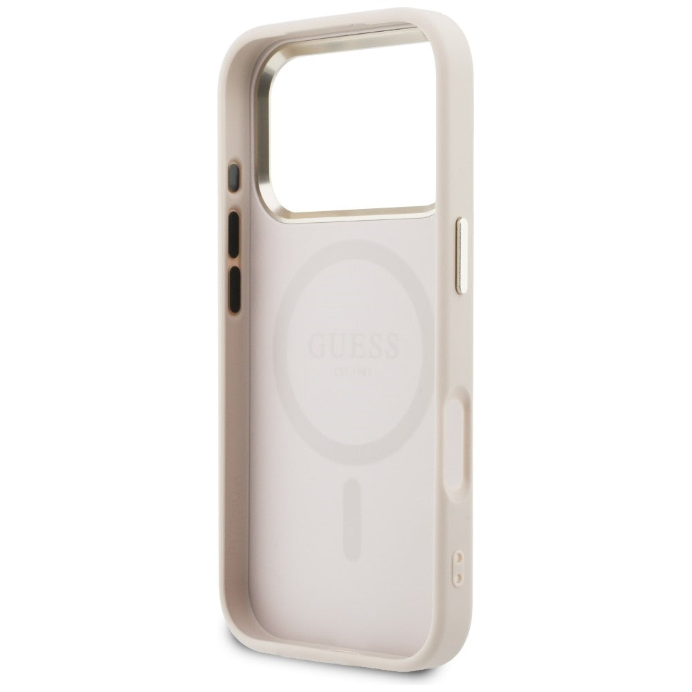 Guess Perforeret 4G MagSafe Case til iPhone 17 Pro Max - Pink
