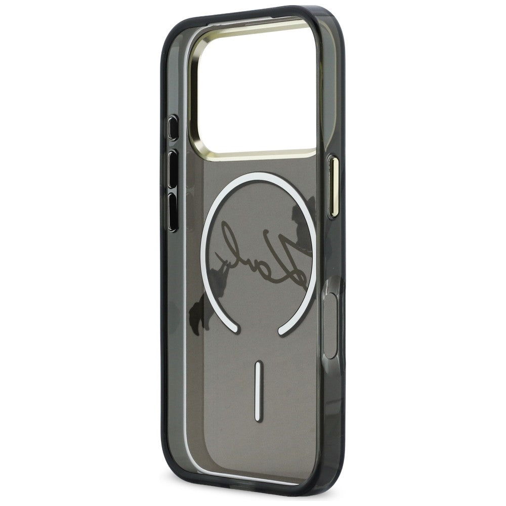 Karl Lagerfeld IML Choupettes Karl Script Logo MagSafe Case til iPhone 17 Pro - sort