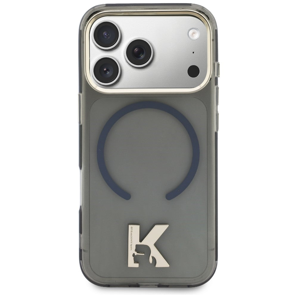 Karl Lagerfeld IML K Head Logo MagSafe Case til iPhone 17 Pro - sort