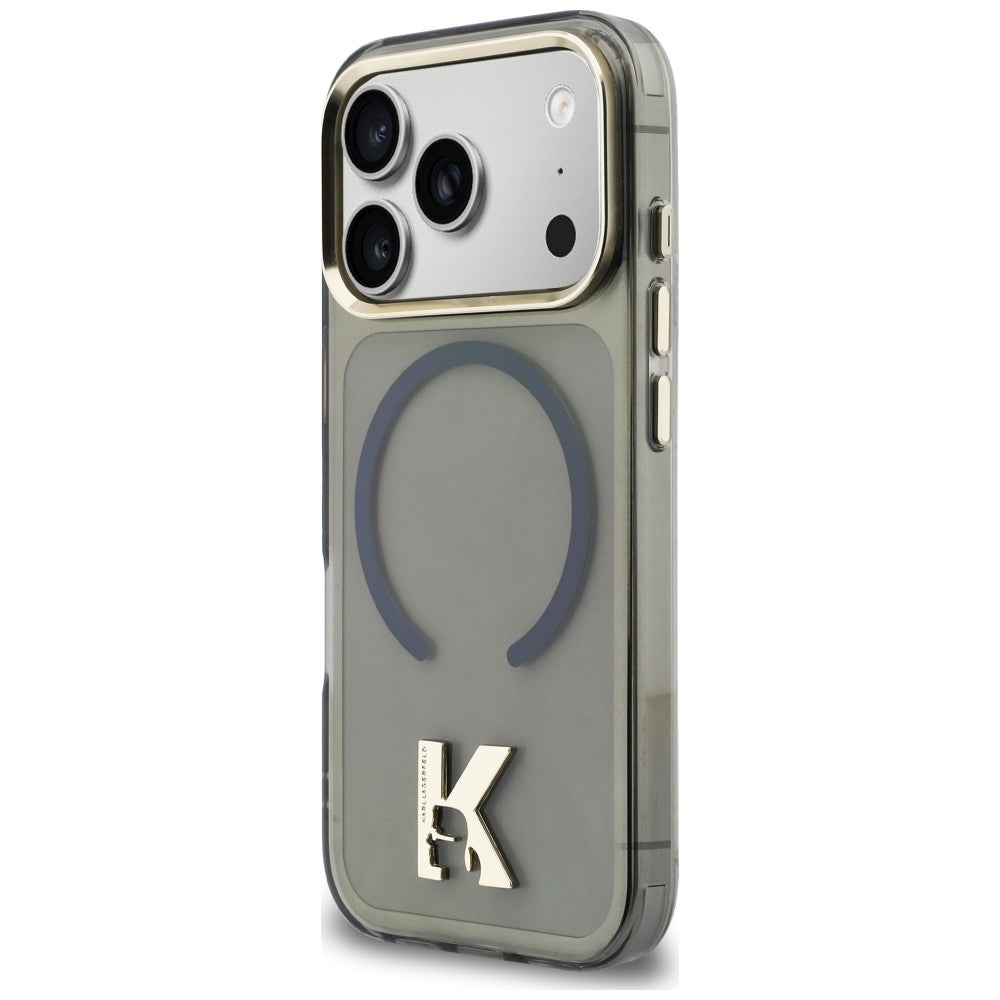 Karl Lagerfeld IML K Head Logo MagSafe Case til iPhone 17 Pro Max - sort