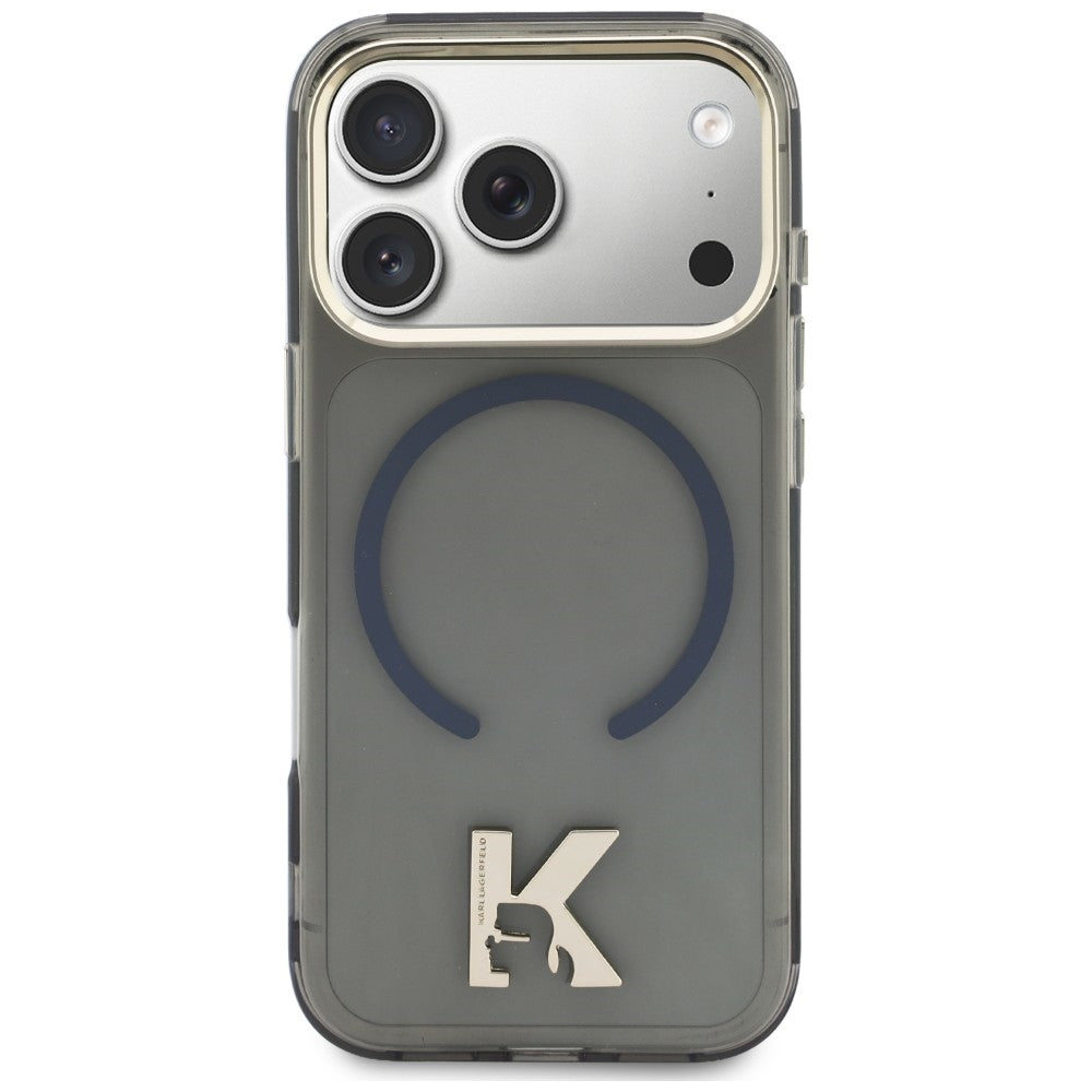 Karl Lagerfeld IML K Head Logo MagSafe Case til iPhone 17 Pro Max - sort