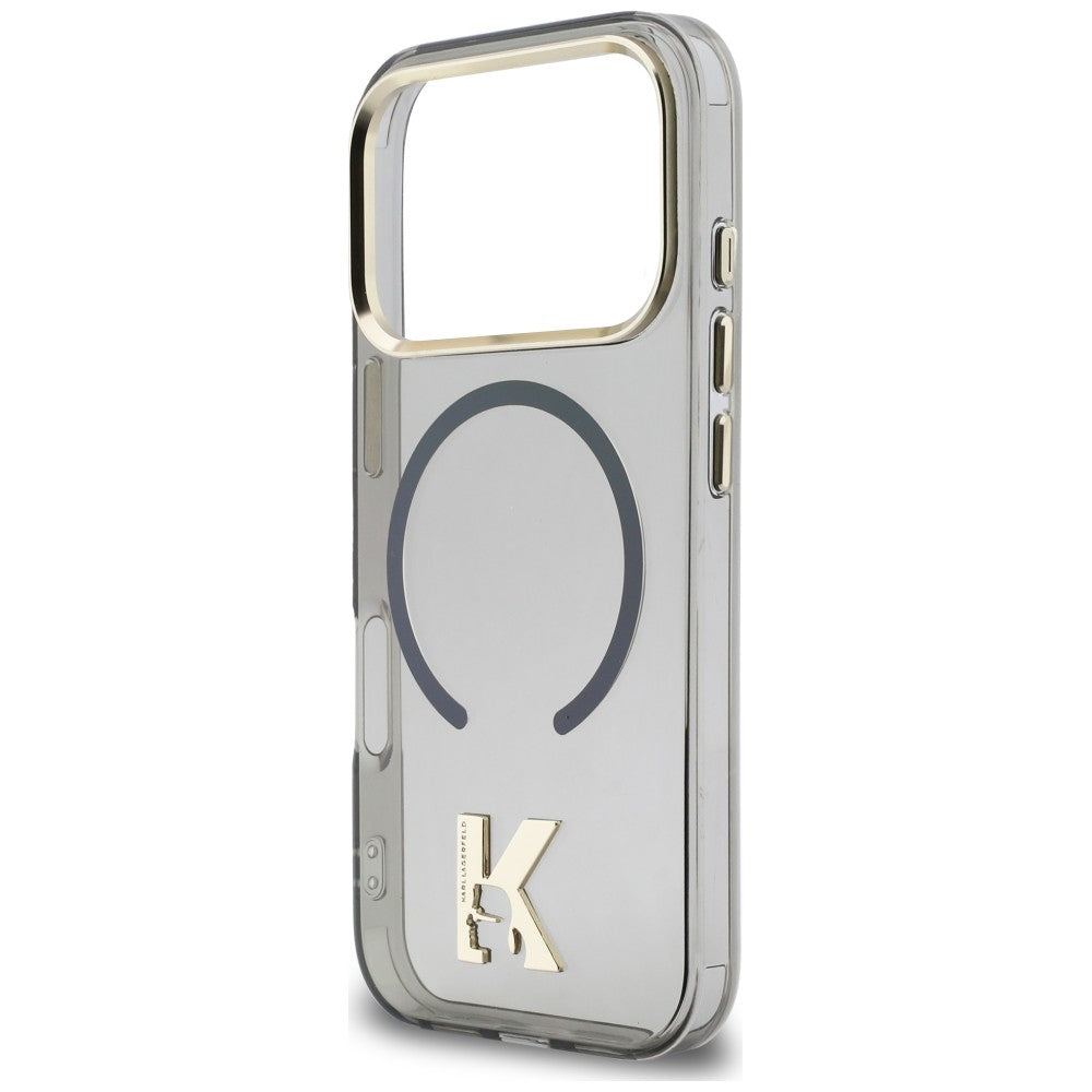 Karl Lagerfeld IML K Head Logo MagSafe Case til iPhone 17 Pro Max - sort